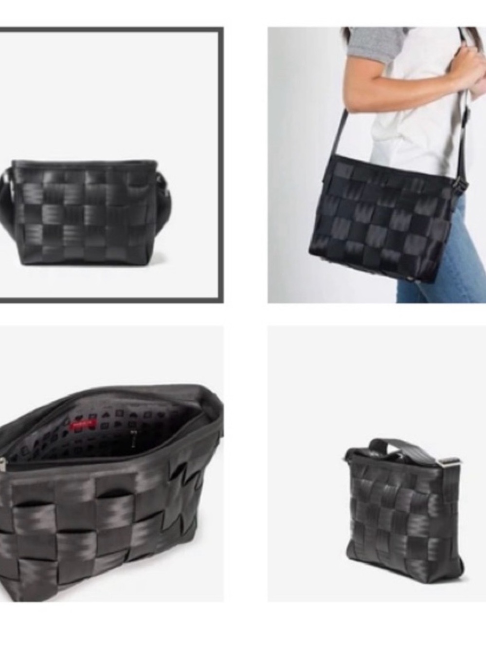 Harvey seatbelt Crossbody Bag black